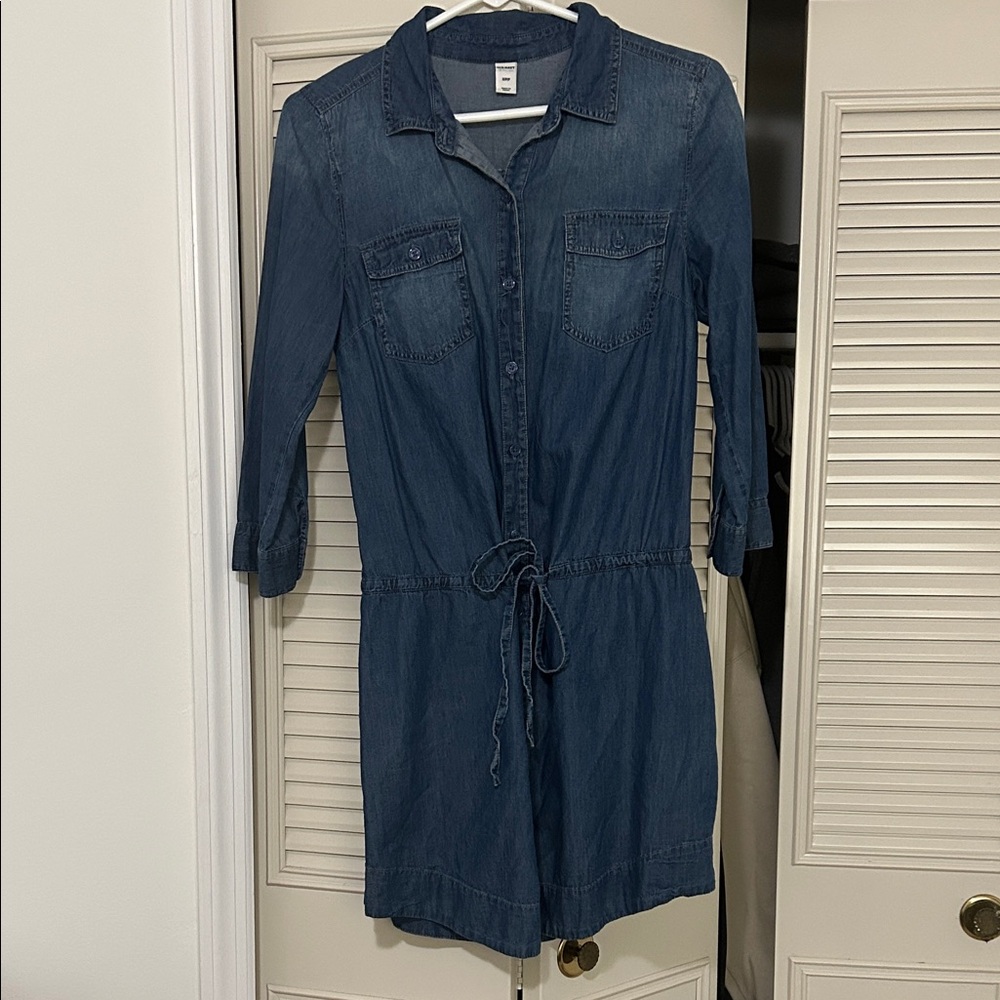 Old Navy Long Sleeve Denim Dress
